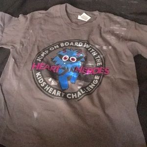 Gray heart hero’s shirt